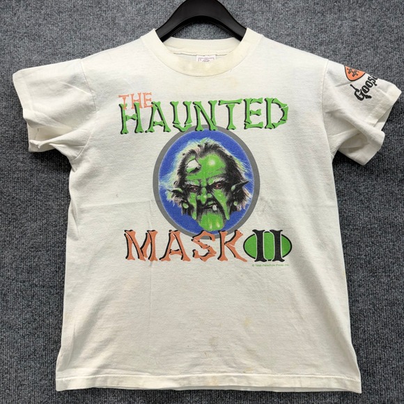 90s The Haunted Mask II T Shirt Goosebumps Movie Promo Tee Size L Made in USA